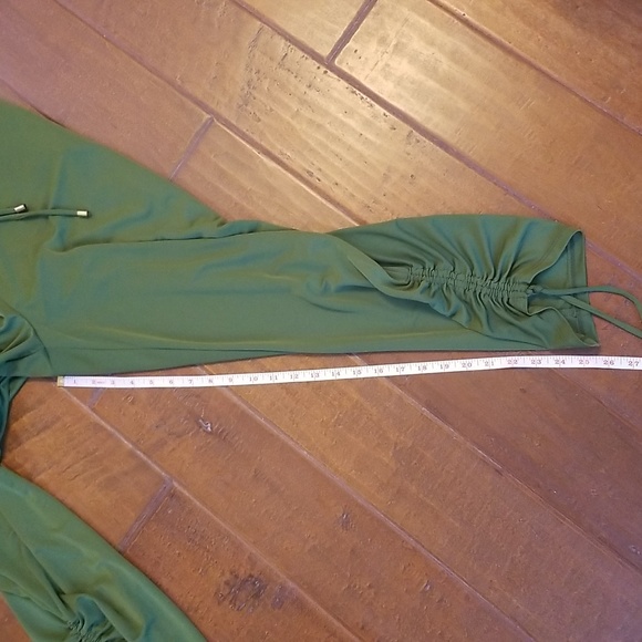 INC Womens Halter Style Green Jumpsuit - Picture 3 of 14